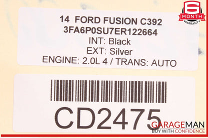 13-16 Ford Fusion Front Left Driver Side Interior Door Panel OEM