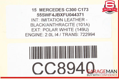 15-17 Mercedes W205 C300 RWD 7G Automatic Transmission Assembly 722.994 OEM 171k