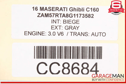 14-22 Maserati Ghibli M157 Rear Left Driver Side Interior Door Panel OEM