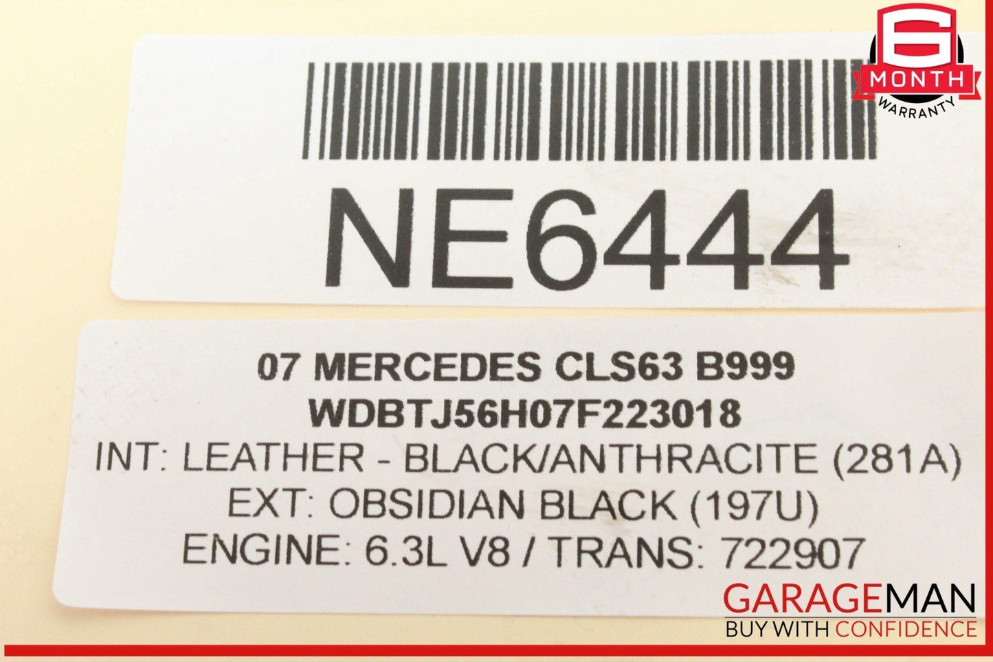 07-15 Mercedes W219 CLS63 AMG 6.3L Engine Motor Lower Oil Pan 1560140902 OEM