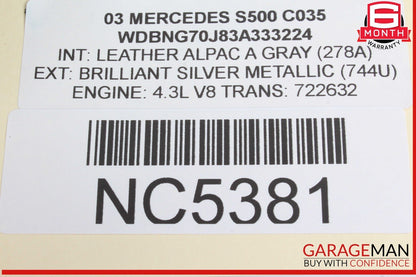 07-14 Mercedes W221 S500 Center Dash Heater Switch Control Panel Assembly OEM