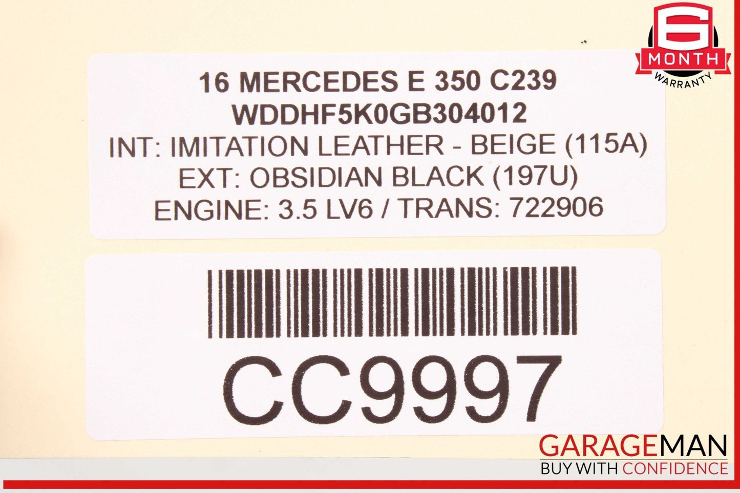 10-16 Mercedes W212 E350 E63 AMG Front Left Side Exterior Door Shell OEM