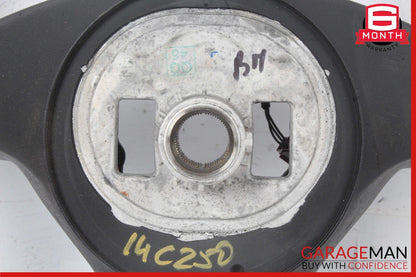 12-18 Mercedes W204 C250 SLK250 C300 AMG Sport Steering Wheel Flat Bottom OEM