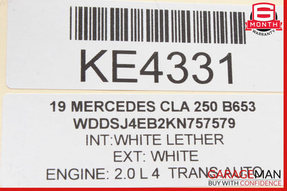 14-20 Mercedes W117 CLA250 GLA250 Front Left Driver Side Sunvisor Sun Visor OEM