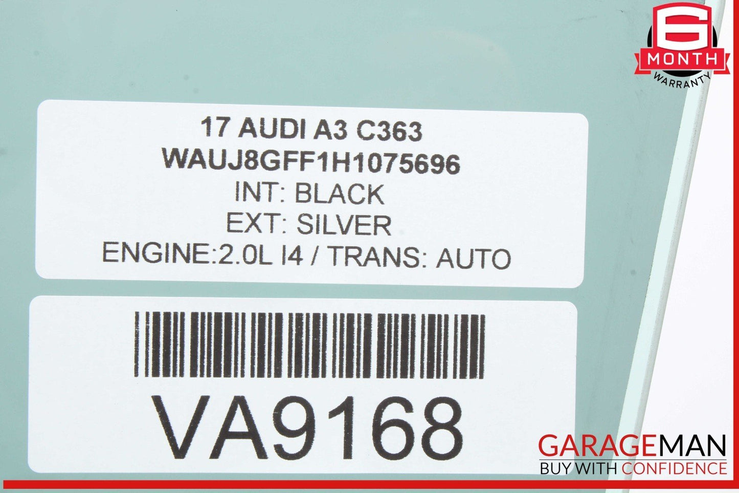 15-20 Audi A3 S3 Front Left Driver Side Door Window Glass 8V5845201 OEM