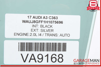15-20 Audi A3 S3 Front Left Driver Side Door Window Glass 8V5845201 OEM