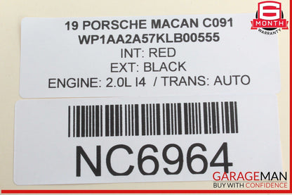 19-24 Porsche Macan Rear Left and Right Side D Pillar Audio Sound Speaker Set
