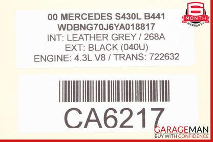 00-06 Mercedes W220 S430 S500 S55 AMG Bose Door Audio Sound Speaker Set OEM