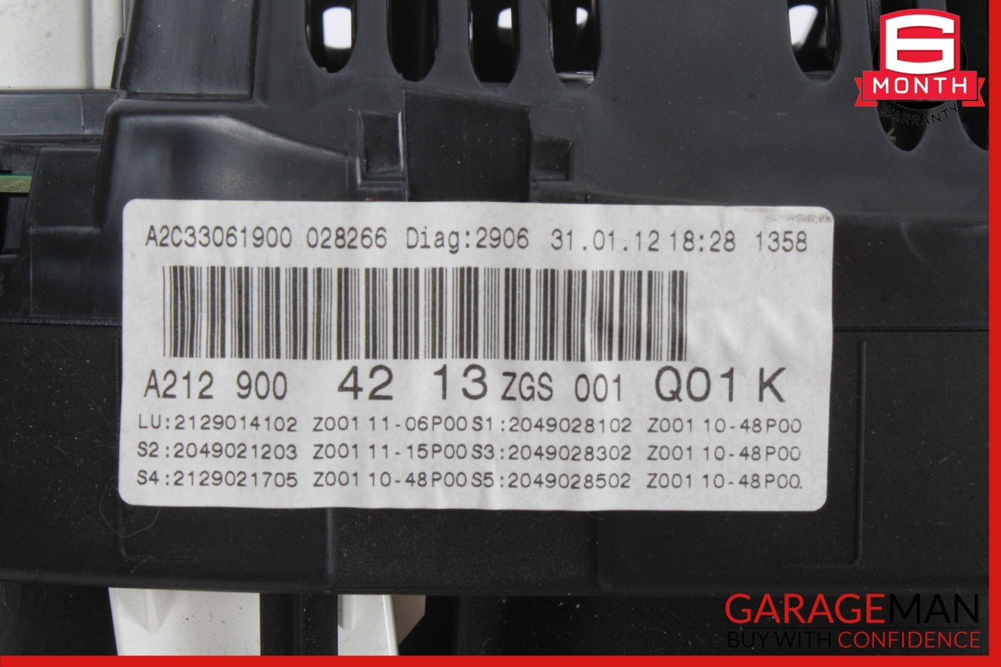 2012 Mercedes W212 E350 E550 Speedometer Odometer Instrument Cluster Gauge OEM
