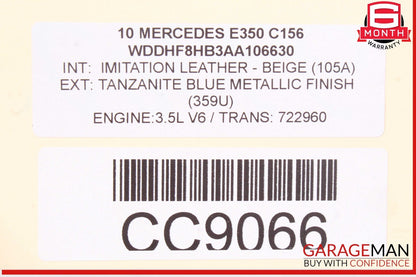 10-18 Mercedes W212 E350 CLS400 CLS550 Rear Subframe Sub Frame Crossmember OEM