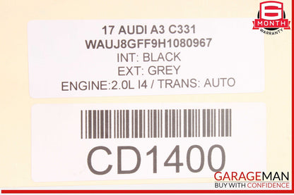 15-20 Audi A3 Front Right Exterior Door Shell Panel OEM