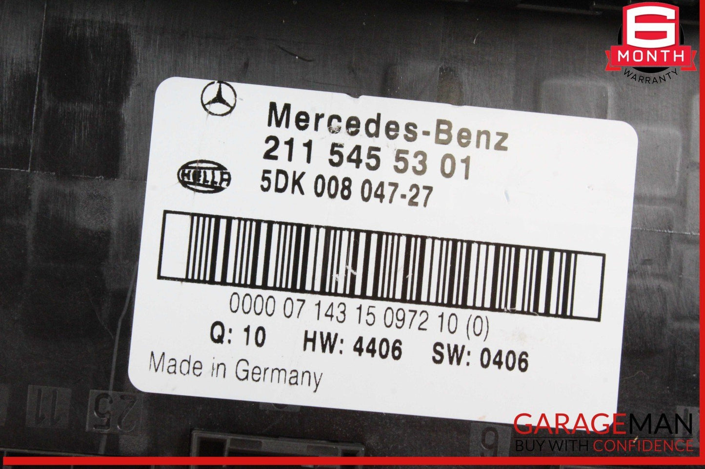 03-11 Mercedes W211 E320 CLS350 Trunk Fuse Relay Box Control Module OEM