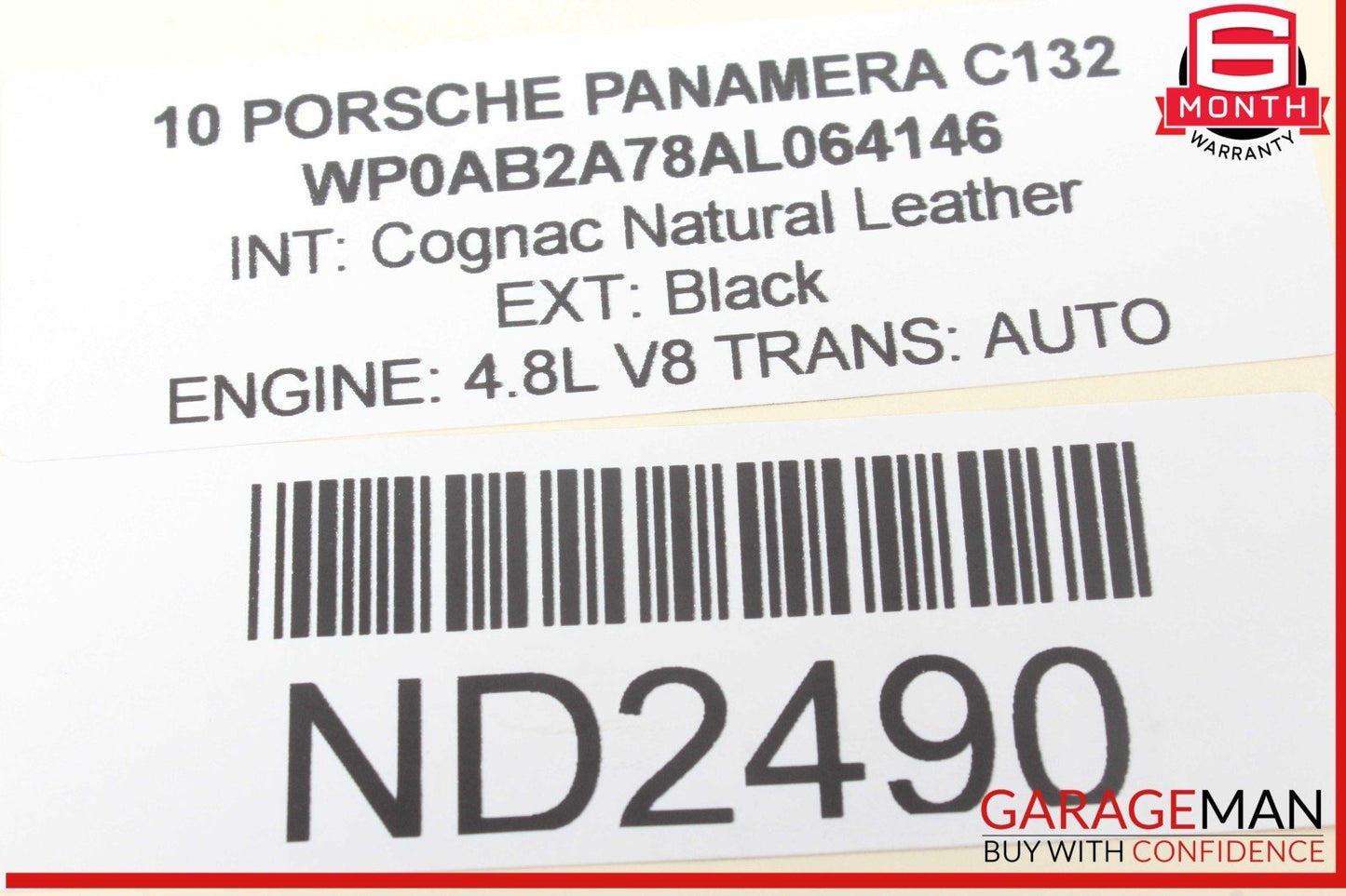 10-16 Porsche Panamera 970 Left Driver Side Exhaust Manifold 94811112921 OEM