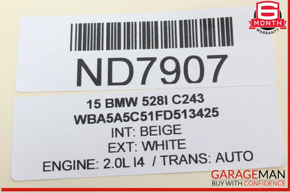 11-16 BMW 528i 535i 550i F10 Rear Power Distribution Fuse Box Module OEM