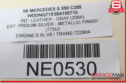 07-14 Mercedes W221 S550 CL550 S65 AMG A/C AC Heater Climate Control Switch OEM