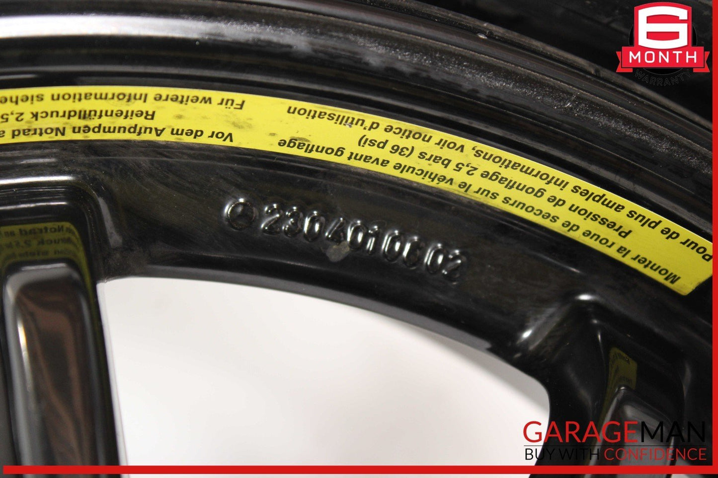 03-12 Mercedes R230 SL500 SL550 Emergency Spare Tire Wheel Donut Rim 17" 17 OEM