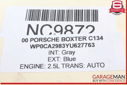 00-02 Porsche Boxster 986 Right Passenger Side Engine Motor Cylinder Block OEM