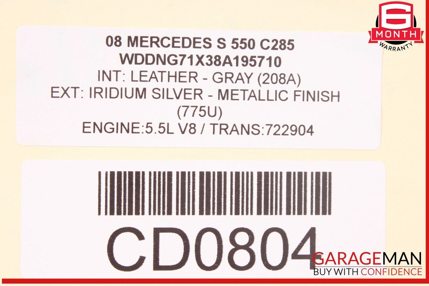 07-09 Mercedes W221 S550 CL550 Engine Motor Cool Cooling Water Radiator Assy OEM