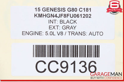 15-20 Hyundai Genesis G80 Gas Fuel Tank Reservoir Assembly OEM