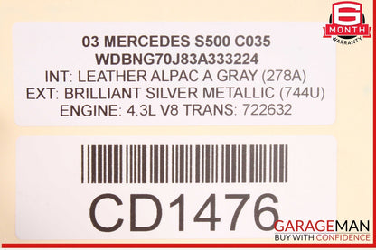 00-06 Mercedes W220 S500 S600 A/C Air Conditioning Cooling Condenser OEM