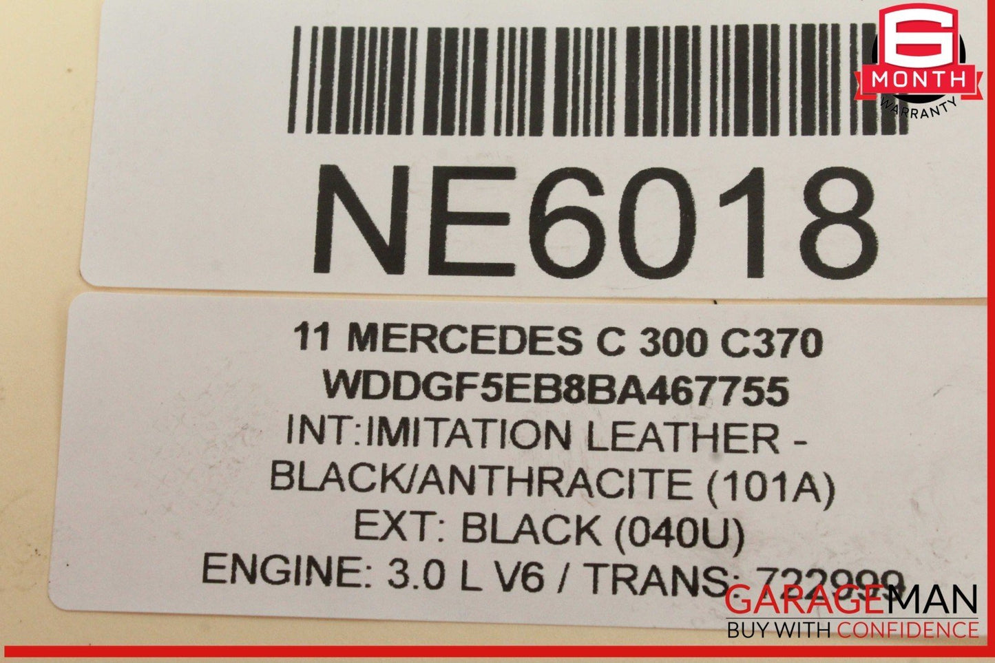 05-12 Mercedes W204 C300 Fuel Injector Rail w/ Fuel Injectors 2720700995 OEM