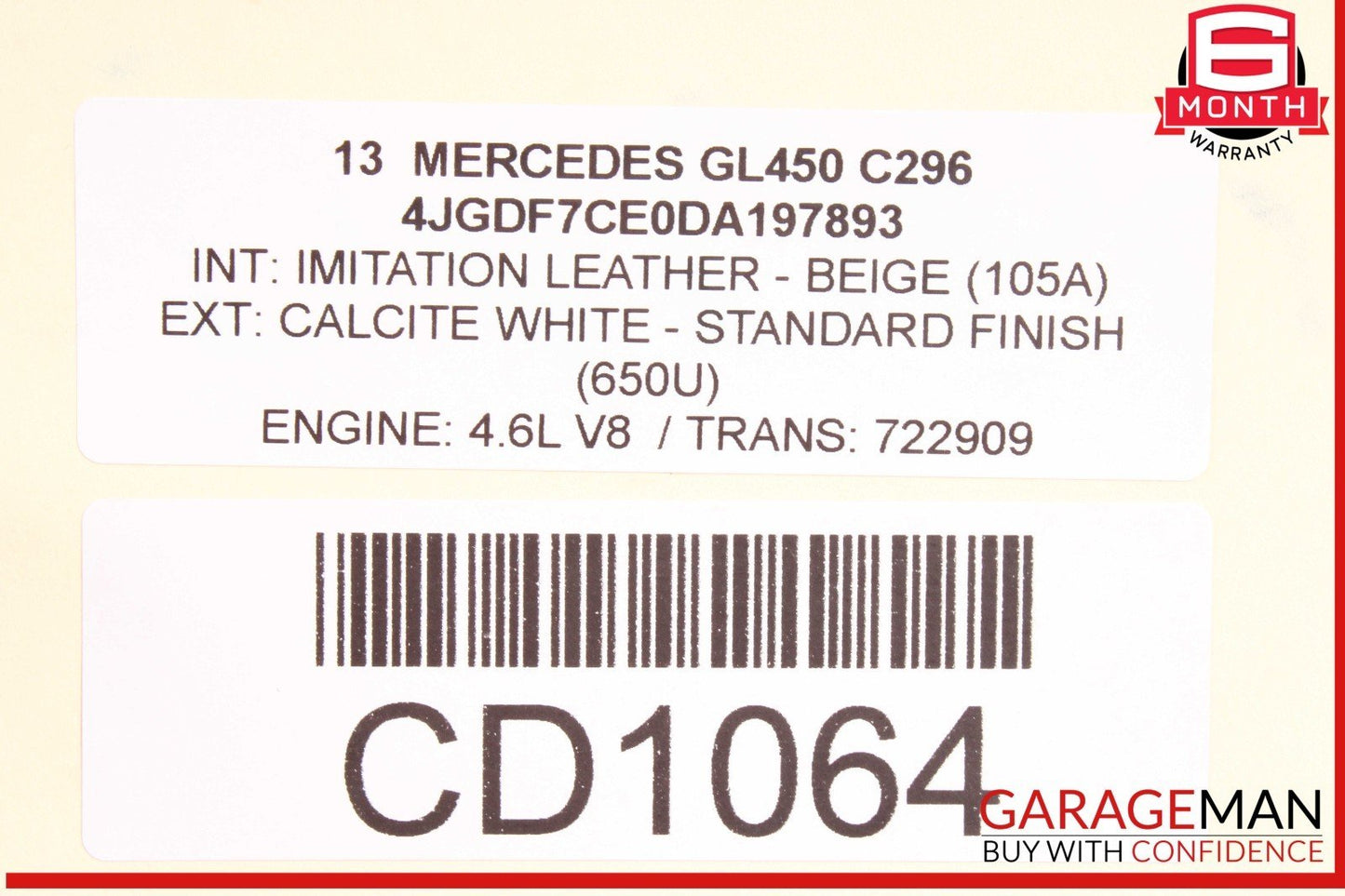 13-16 Mercedes X166 GL450 Engine Motor Cooling Auxiliary Water Cooler Radiator