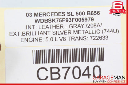 03-12 Mercedes R230 SL500 SL55 AMG Right Door Lock Latch Actuator 2307200435 OEM