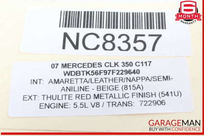 03-09 Mercedes W209 CLK350 CLK320 Steering Wheel Black 2304600503 OEM
