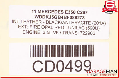 10-13 Mercedes W207 E350 E550 Front Reinforcement Bar Radiator Support Clip OEM