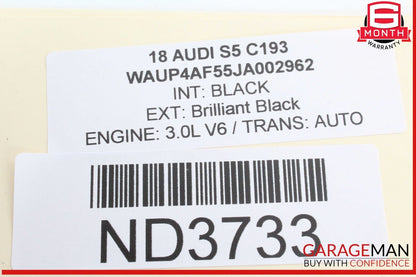 17-24 Audi S5 RS5 A4 Allroad Front Console Overhead Dome Light 8W0947135CS OEM