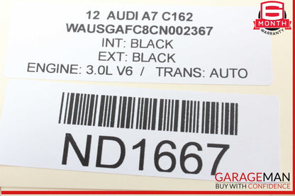 12-15 Audi A7 Quattro Rear Right Passenger Side Outer Tail Light Tail Lamp OEM
