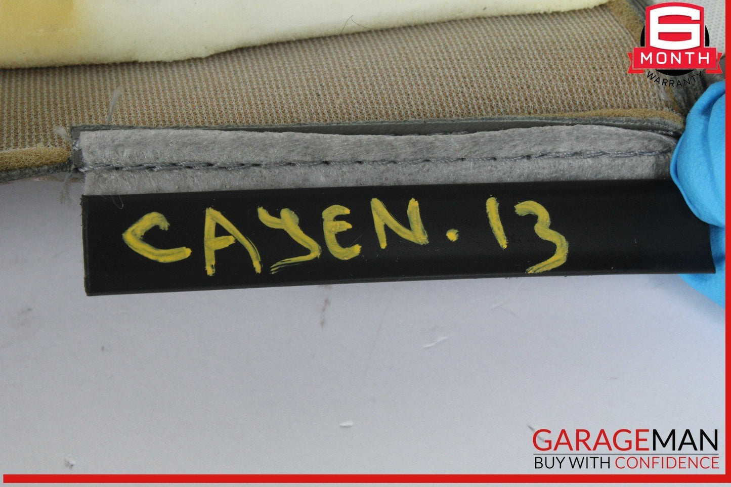 11-18 Porsche Cayenne 958 AWD Front Left Side Lower Bottom Seat Cushion OEM