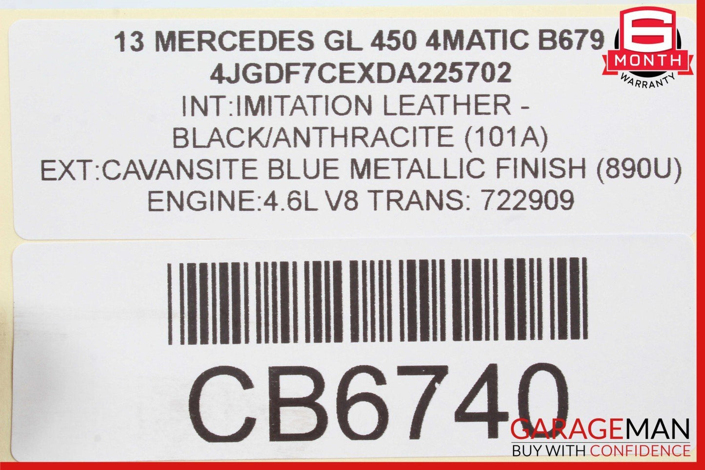 Mercedes X166 GL450 Air Intake Manifold Distributor Engine Intercooler Assembly