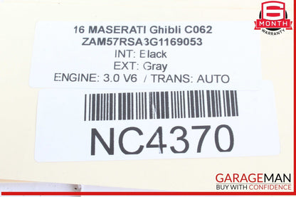 14-20 Maserati Ghibli M157 Left Side Turbocharger Intercooler 670009834 OEM