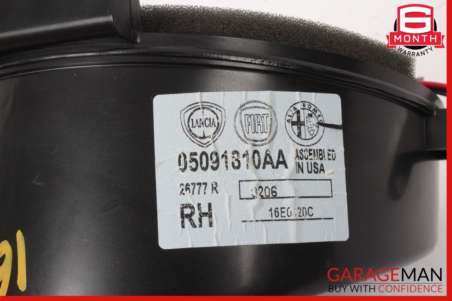 13-19 Fiat 500E Rear Right & Rear Left Side Door Sound Audio Speaker Set OEM