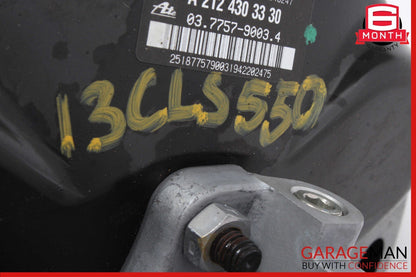 12-14 Mercedes W218 CLS500 Power Brake Booster Master Cylinder Reservoir OEM