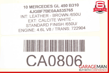 06-13 Mercedes X164 GL450 R350 ML350 Front Right Door Lock Latch Actuator OEM