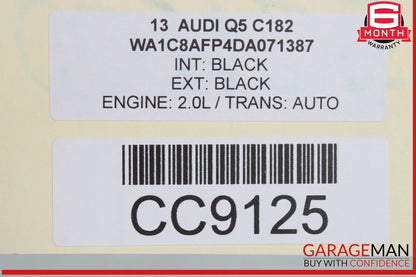 13-17 Audi Q5 3.0 Fuel Gas Tank Reservoir Filler Neck Assembly OEM