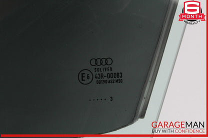 12-18 Audi A6 Front Left Driver Side Door Window Auto Glass OEM
