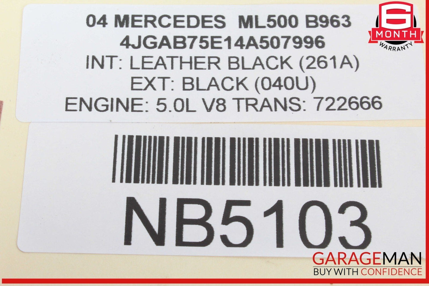 02-05 Mercedes W163 ML500 ML320 Subwoofer Sub Woofer Speaker 1638201002 OEM