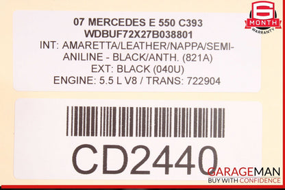 03-09 Mercedes W211 E550 E350 Front Hood Panel Bonnet Cover Assembly OEM
