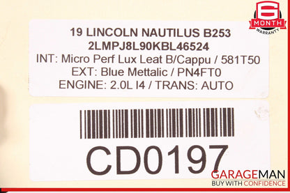 19-21 Lincoln Nautilus Transfer Case 2.0L OEM