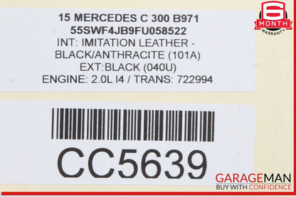 15-21 Mercedes W205 C300 C350e Front Left Side Interior Door Panel OEM