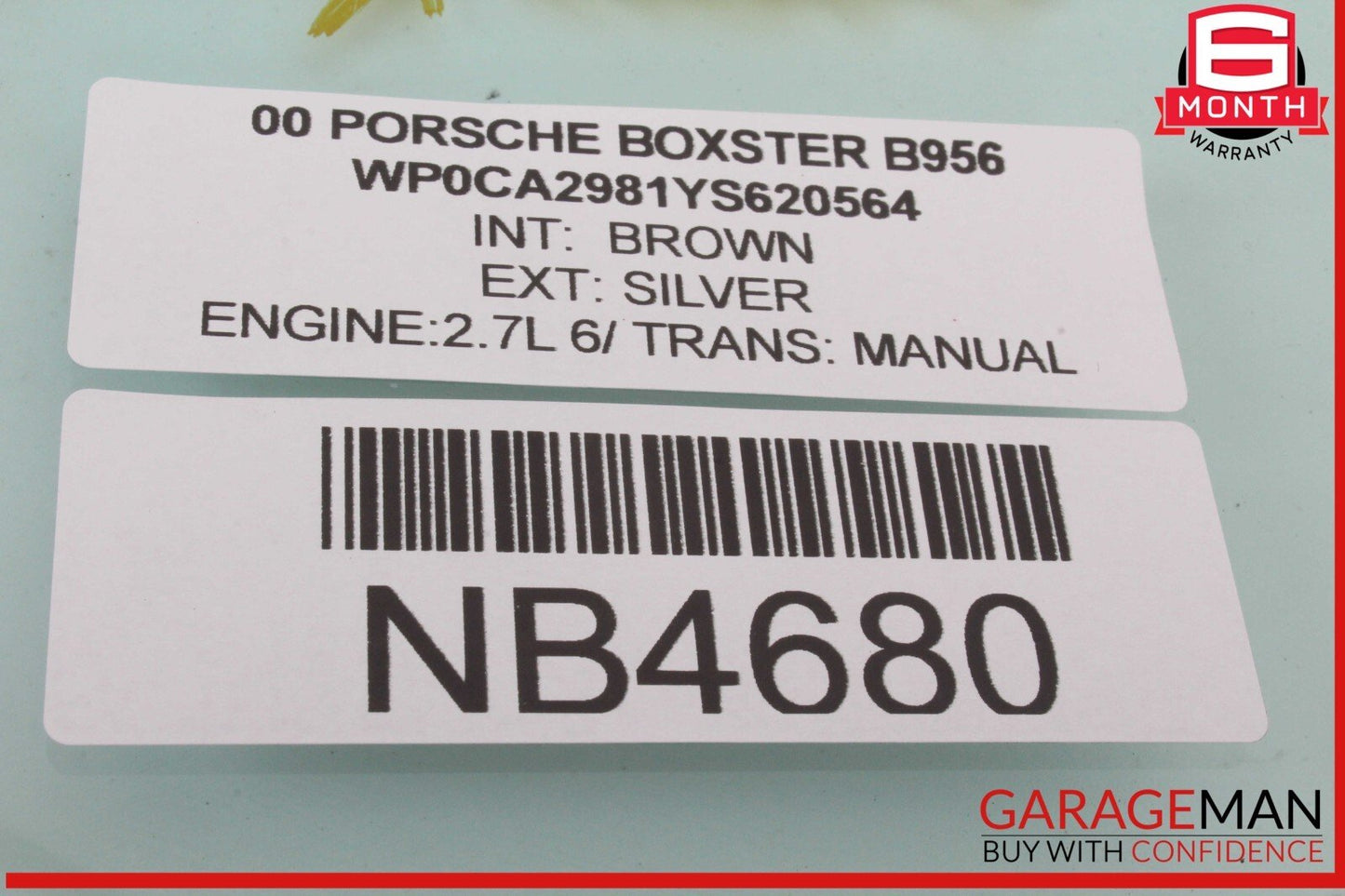 97-04 Porsche Boxster 986 Front Right Passenger Side Door Window Auto Glass OEM