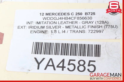 08-15 Mercedes W204 C250 Front Left & Right Side Brake Caliper Calipers Set OEM