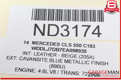12-18 Mercedes W218 CLS550 Front Right Side Seat Control Switch w/ Door Handle