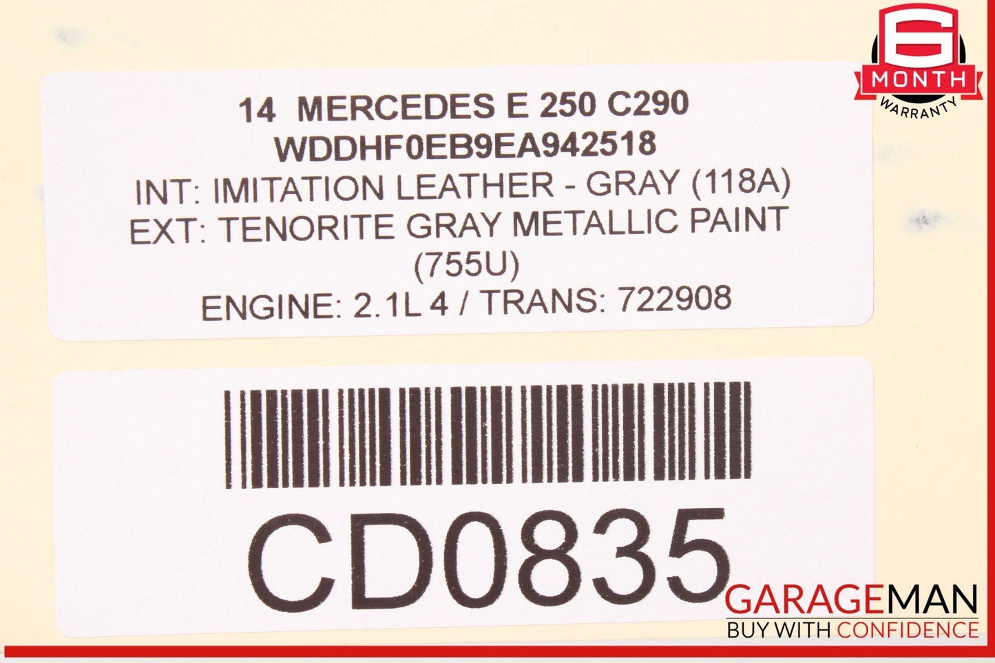 10-16 Mercedes W212 E250 Front Right Lower Bottom Seat Cushion Assembly OEM