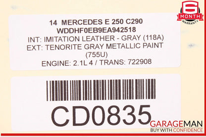 10-16 Mercedes W212 E250 Front Right Lower Bottom Seat Cushion Assembly OEM