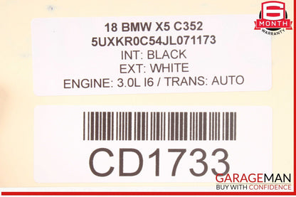 14-18 BMW X5 Rear Left Driver Side Door Shell Panel White OEM