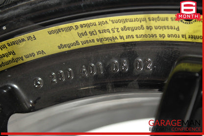 03-12 Mercedes R230 SL500 SL550 Emergency Spare Tire Wheel Donut Rim 17" 17 OEM